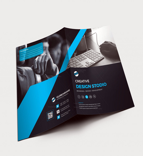 Folleto A4 4/4 Ilustracion Brillante 200 grs Barniz UV