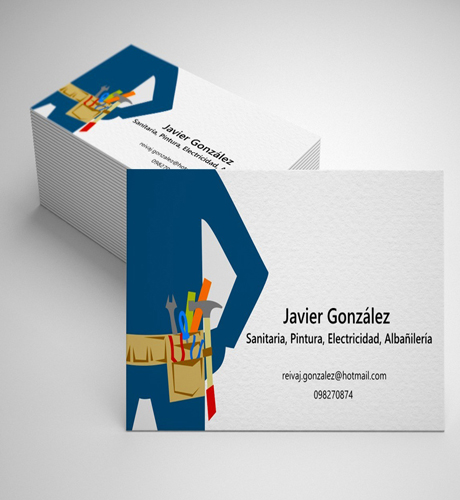 Tarjetas Personales 6 x 9 cm 4/4 Obra 250 grs